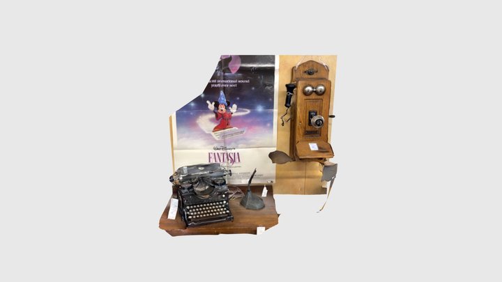 Decor, phone / typewriter 3D Model