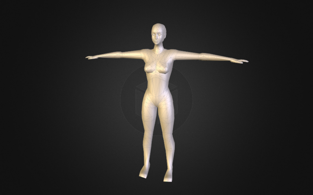 Generic Low Poly Female - 3D model by kliekie [e0ea7b7] - Sketchfab