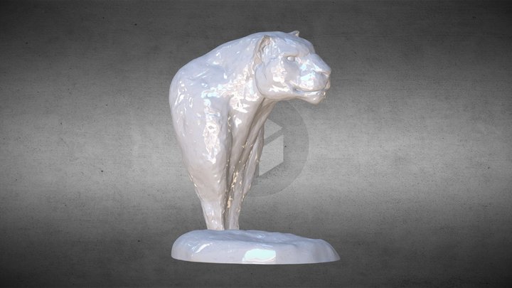 Jaguar Bust 3D Model
