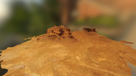 Rock spires somewhere in Lockhart Basin 3D Model