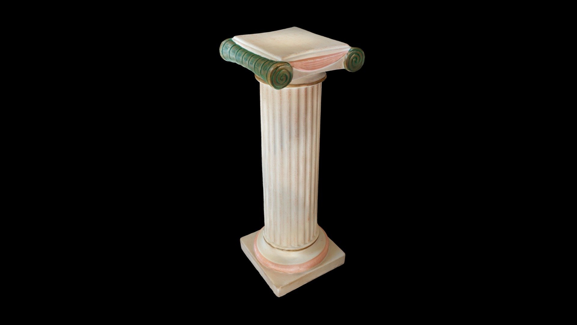 decorative plaster column (antique greek style) - Buy Royalty Free 3D ...