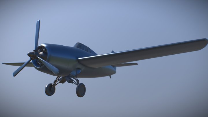 Grumman F4F Wildcat 3D Model