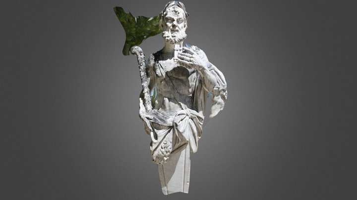 Statue 3D Jardin de la Fontaine Nimes 3D Model