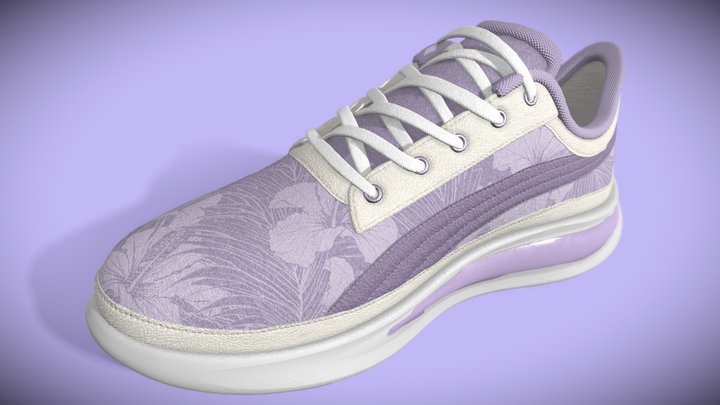 Lilac Sneaker 3D Model