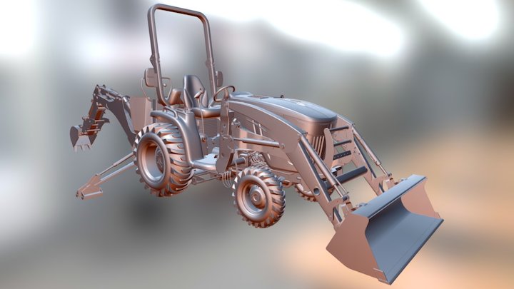 John Deere 3046R 3D Model