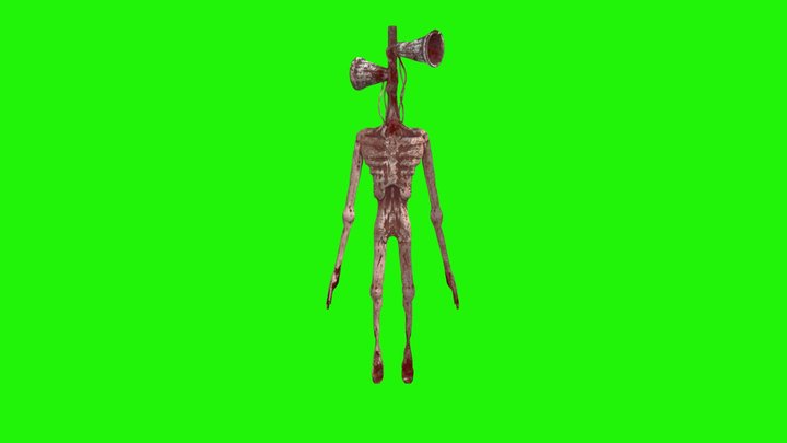 Siren-head-retextured@ Robot Hip Hop Dance 3D Model