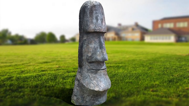 114-ST-moai statue 3D Model