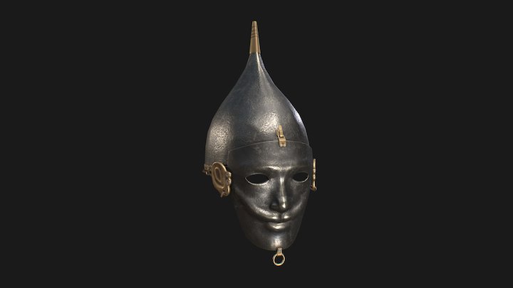 Kipchak style helmet - 13th century 3D Model