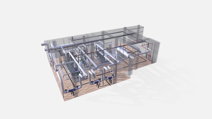 Vanke-[ Heat Exchange Station] -Dongdi 3D Model