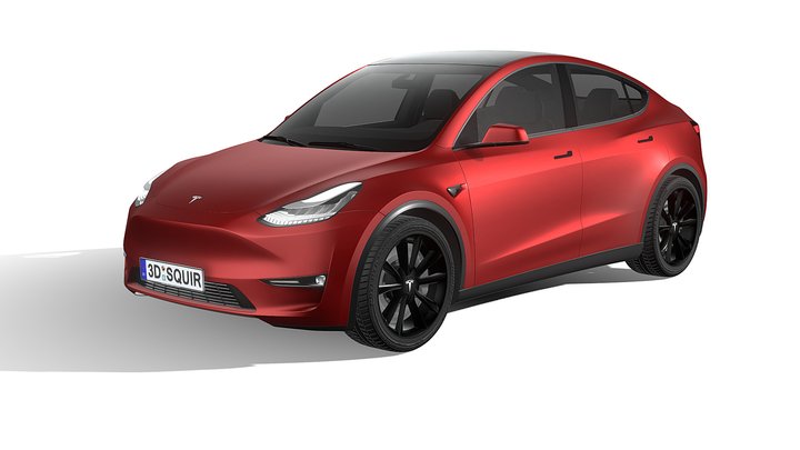 Tesla Model Y 2021 3D Model