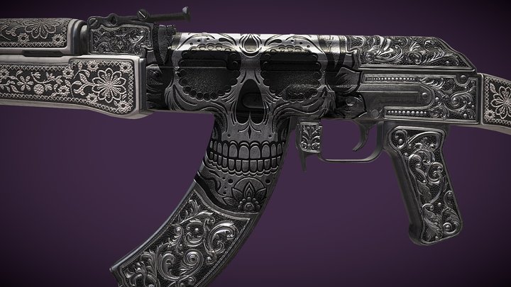 AK-47 | Catrina 3D Model