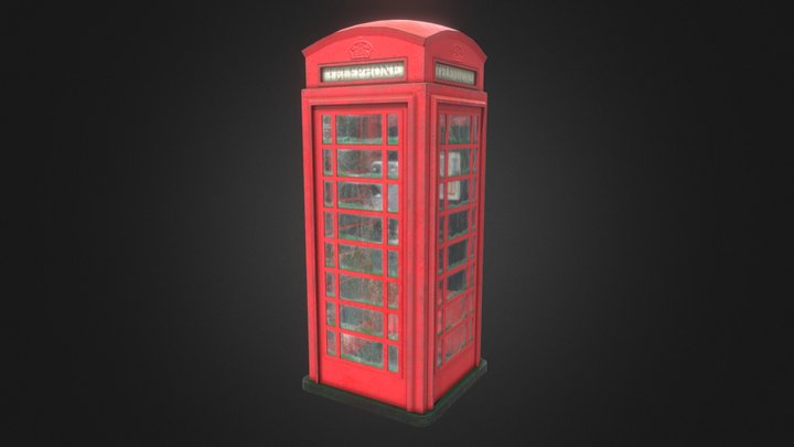 K6 Model UK Phonebox 3D Model
