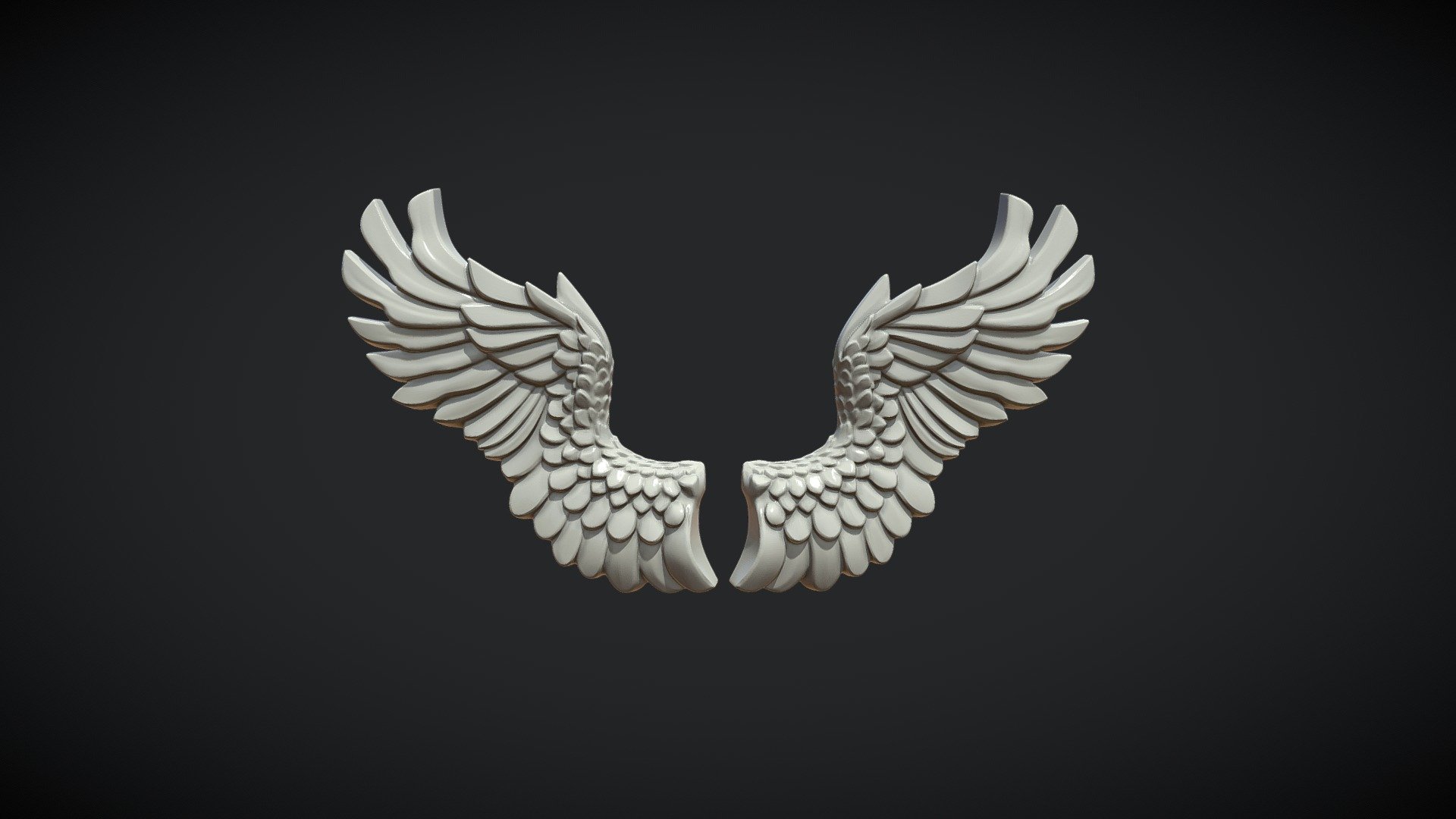 Wings Relief - 3D model by Skazok [e0f8d4b] - Sketchfab
