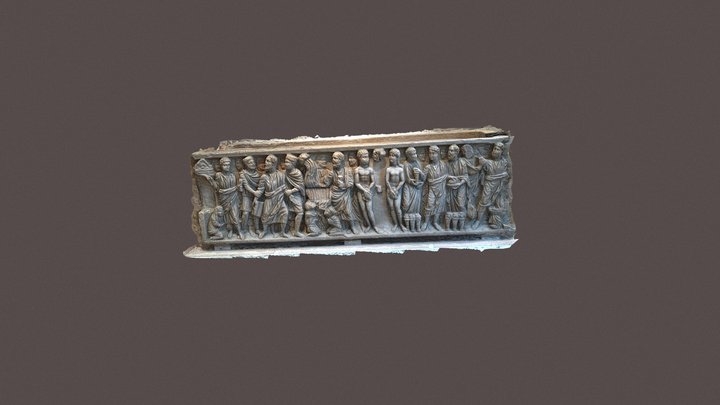 Late Roman Empire Sarcophagus 3D Model