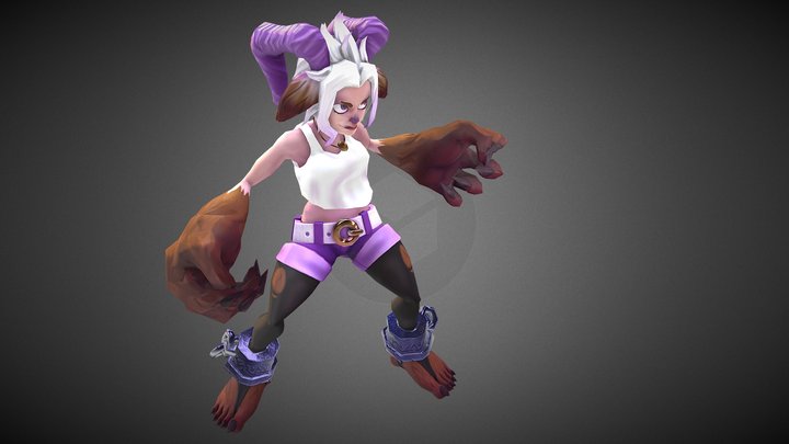 Beast Lady Skadi 3D Model