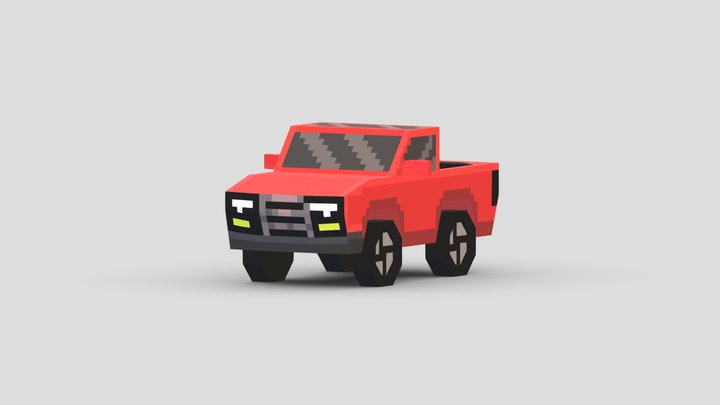 Poly Truck 3D Model
