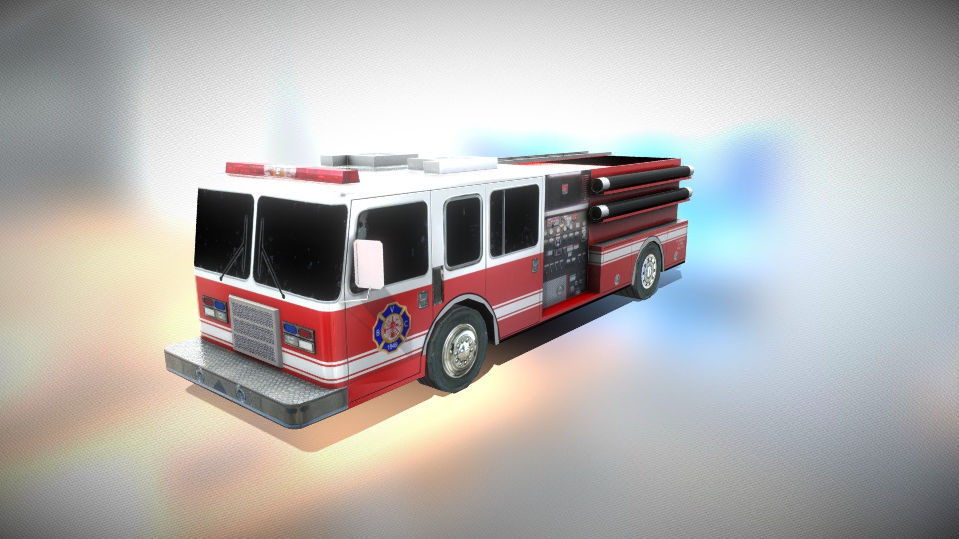 Fire Truck - Download Free 3D model by codexito [e0fadd4] - Sketchfab