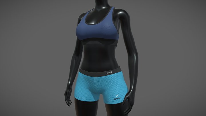 Female Sportswear 3 3D Model