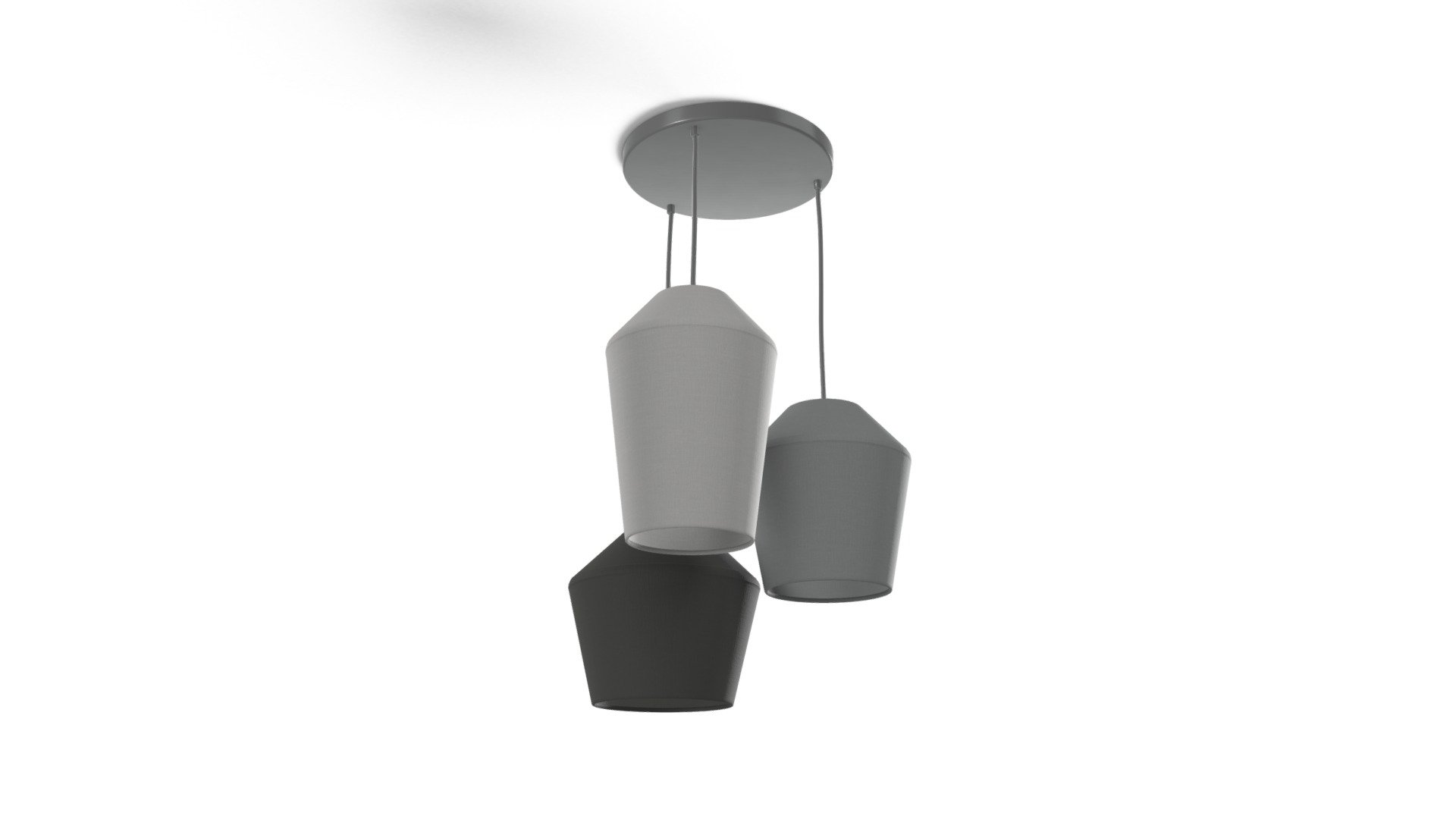 Tuli Cluster Pendant Light, Tonal Grey