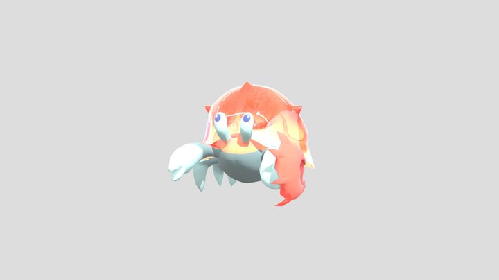 Cangrejo Acorazado Genshin Impact 3D Model