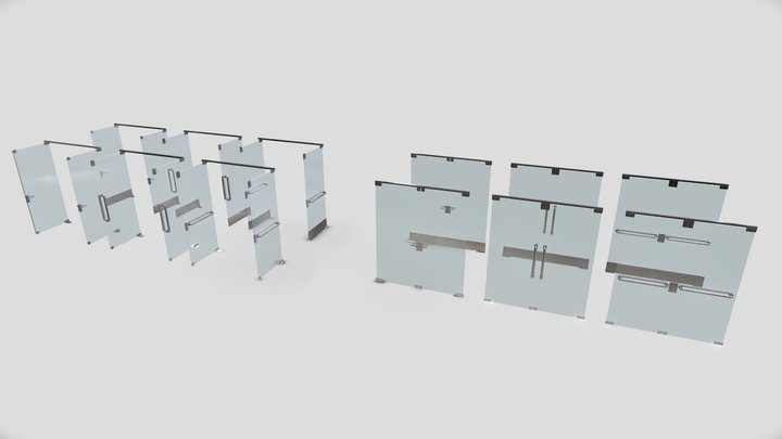 Glass Doors – Free 3D Model STL