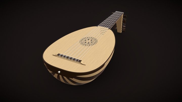 The Lute 3D Model