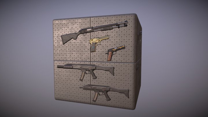 Gun Panel - Substance Designer 3D Model