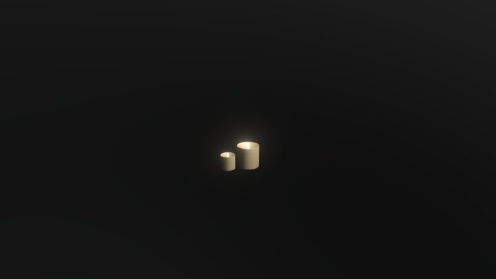 Table Candle 3D Model