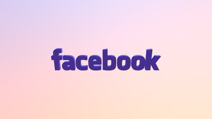 Logo facebook 3D Model