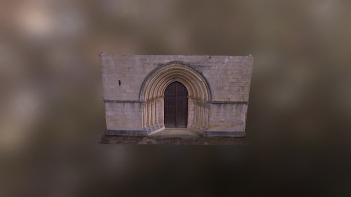 Puerta de iglesia del Monasterio de Iranzu 3D Model
