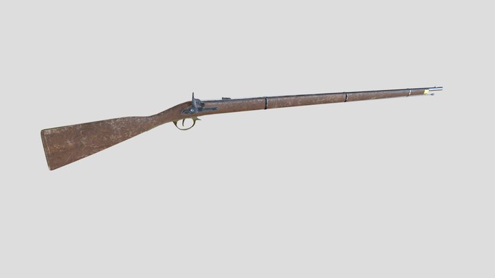 1853 Enfield Rifle Musket 3D Model