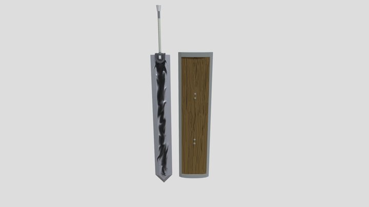 Big Sword And (not as) Big Shield 3D Model