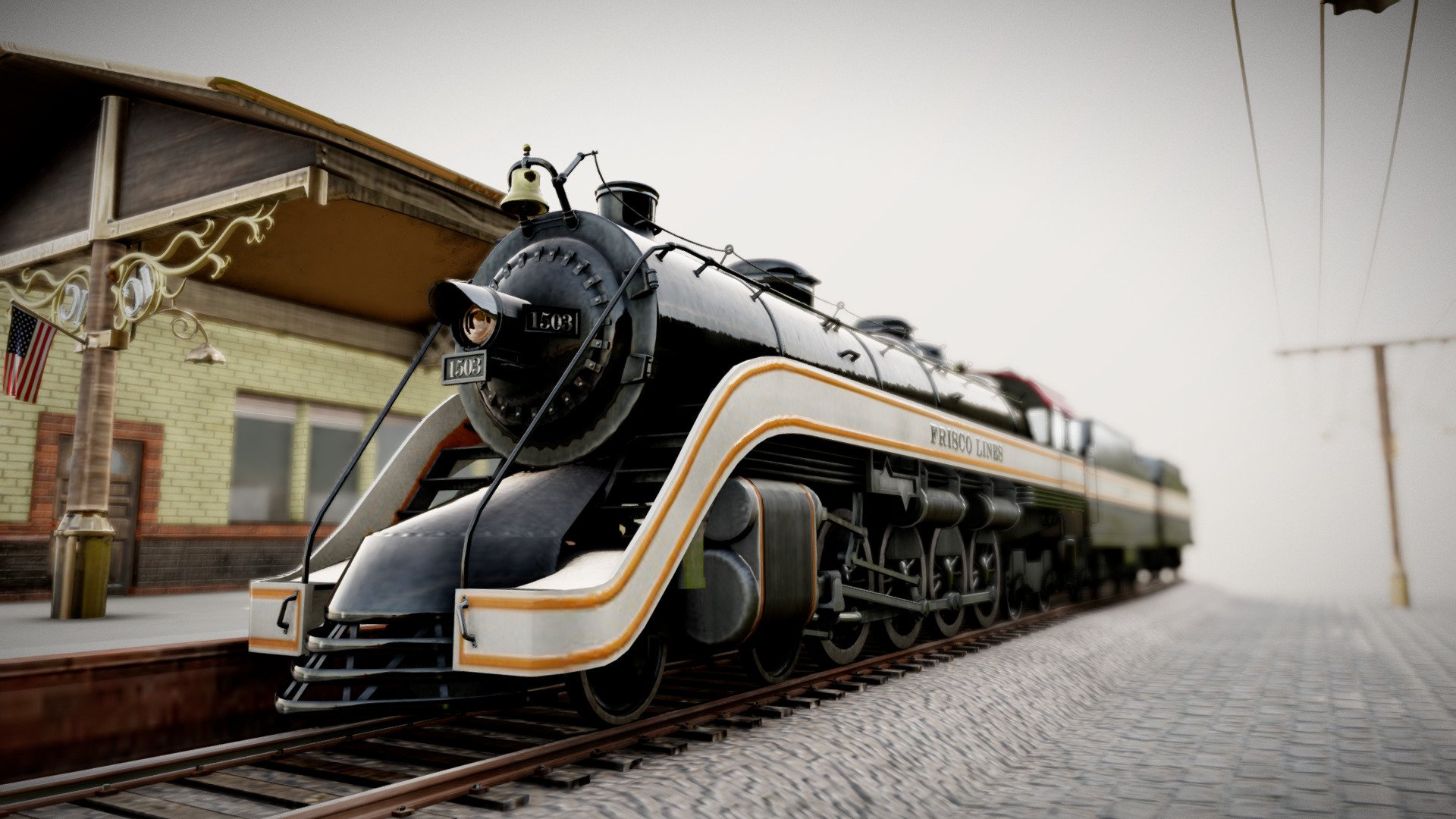 Free 3d model steam locomotive фото 71