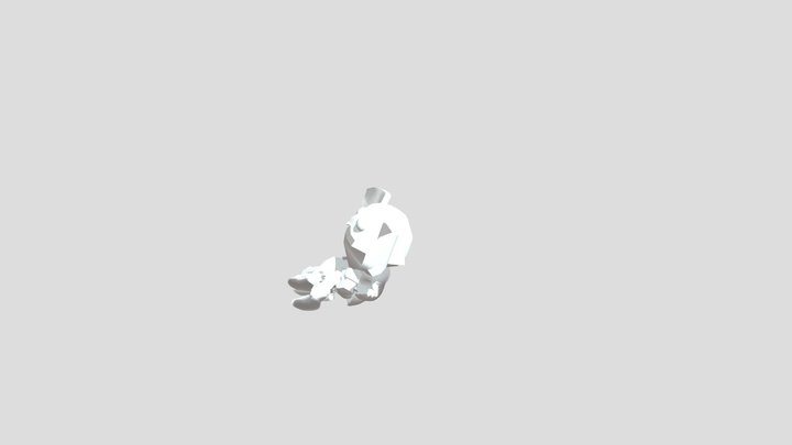 Малыш сидит 3D Model