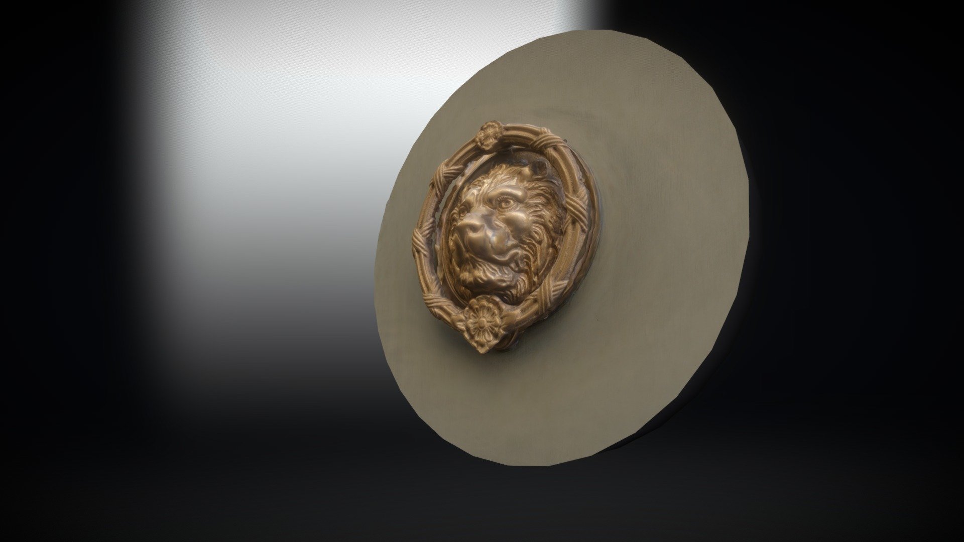 Brass Lion Knocker, Coptic Street, London