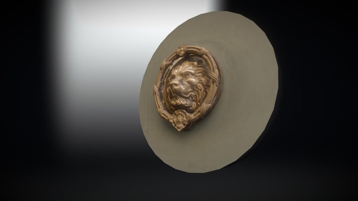 Brass Lion Knocker, Coptic Street, London – Free 3D Model STL