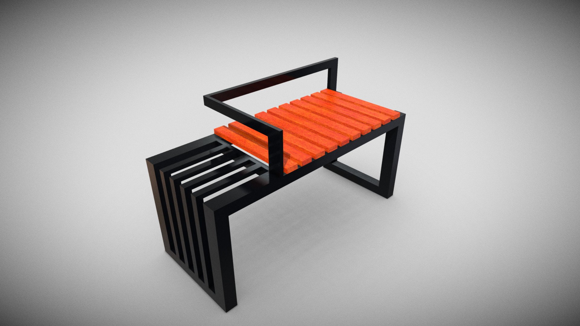 Metal Bench - Download Free 3D model by JanStano [e107520] - Sketchfab