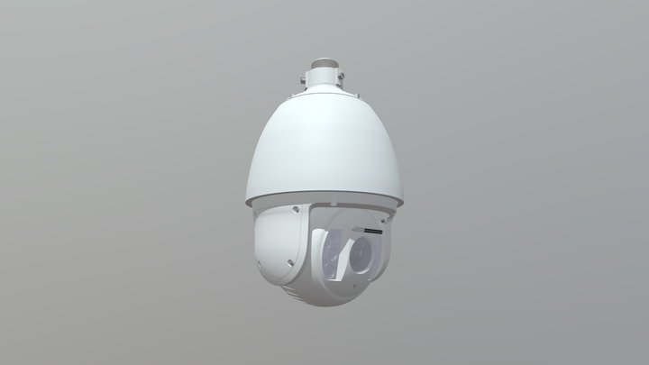 PTZ camera with wiper 3D Model