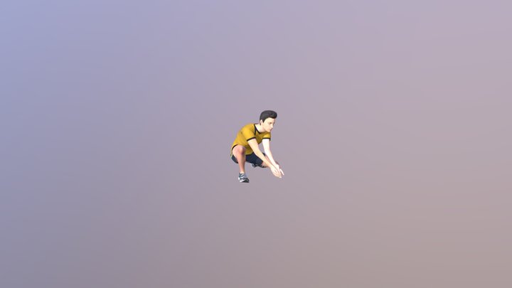 Volley-Ball Player 3D Model