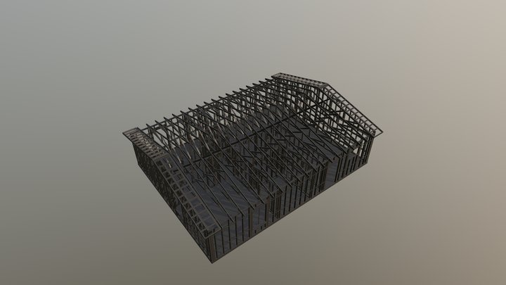 30 X 40 1200 sqft building 3D Model