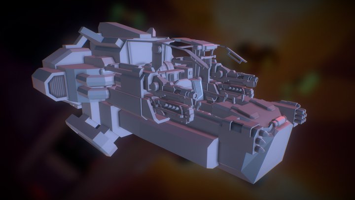 Sublevel Zero Redux - Player Ship 3D Model
