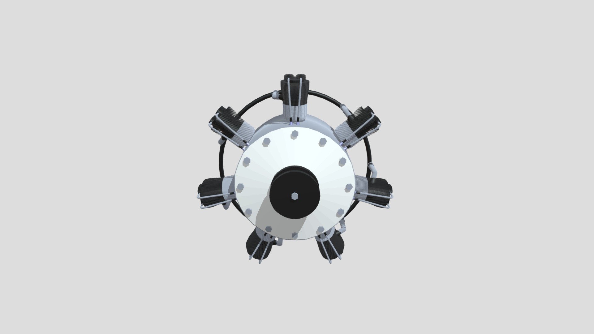 7-Cylinder Radial Aircraft Engine
