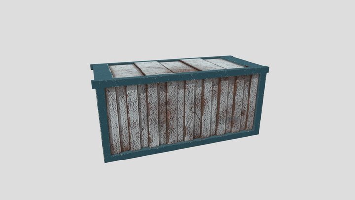 White Container 3D Model