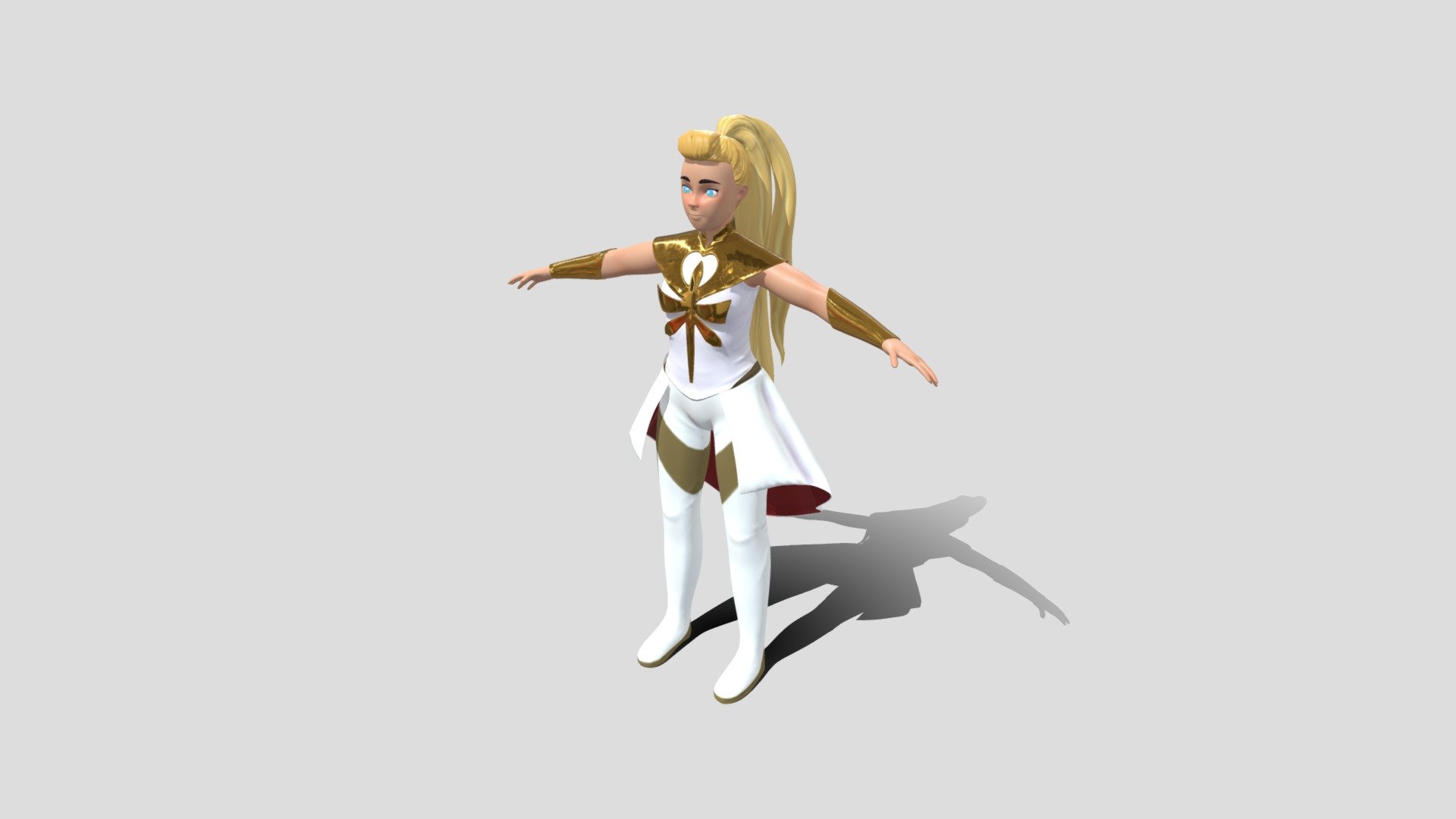 Adora - She-ra and the princesses of power - 3D model by Agatha Nicacio  (@agathanicacio) [e10b1e1]
