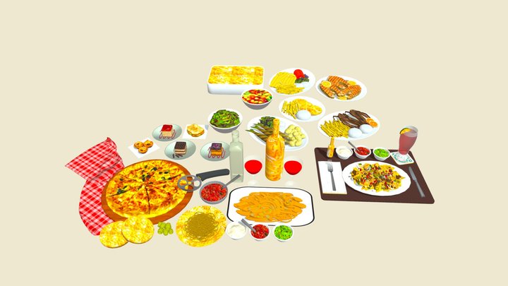 Food pack – Modello 3D gratuito STL