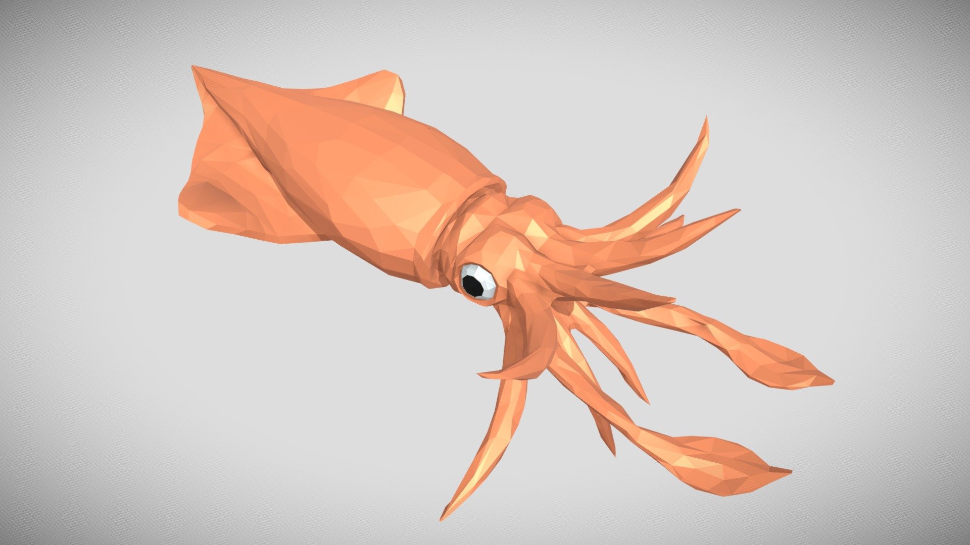 Low Poly Squid Buy Royalty Free 3d Model By Jiffycrew E10cdb0 Sketchfab Store 2832