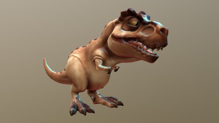 Toon Dinosaur: Tyrannosaurus Rex 3D Model