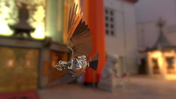 Mechanical Bird 3D Model