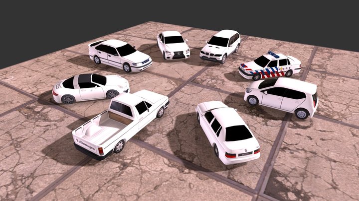 Car Collection 3D Model