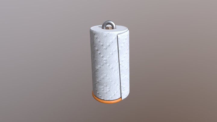 Paper Towel Roll 3D Model